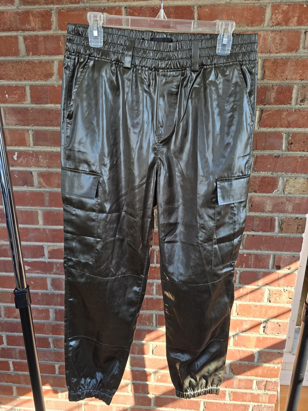RtA Black Cargo Jogger Pants
